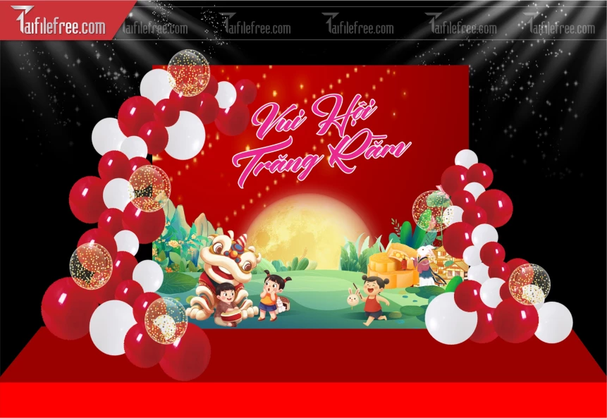 Mẫu Background Trung Thu Đẹp Mắt Sáng Tạo._TTV502