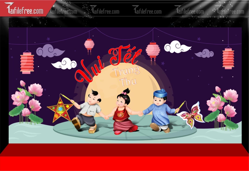Mẫu Phông Nền Trung Thu Đẹp Mắt Sáng Tạo._TTV503