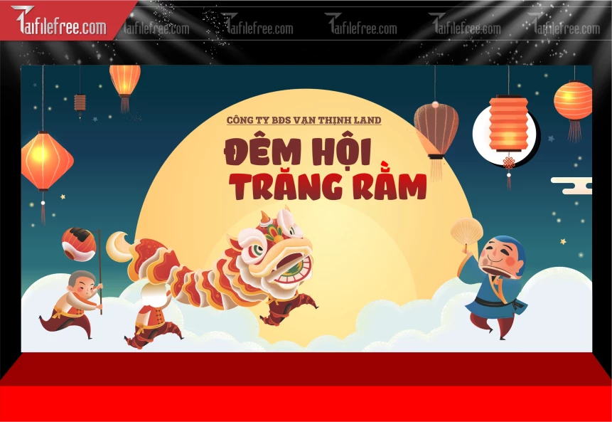 Mẫu Phông Nền Trung Thu Đẹp Mắt Sáng Tạo._TTV504