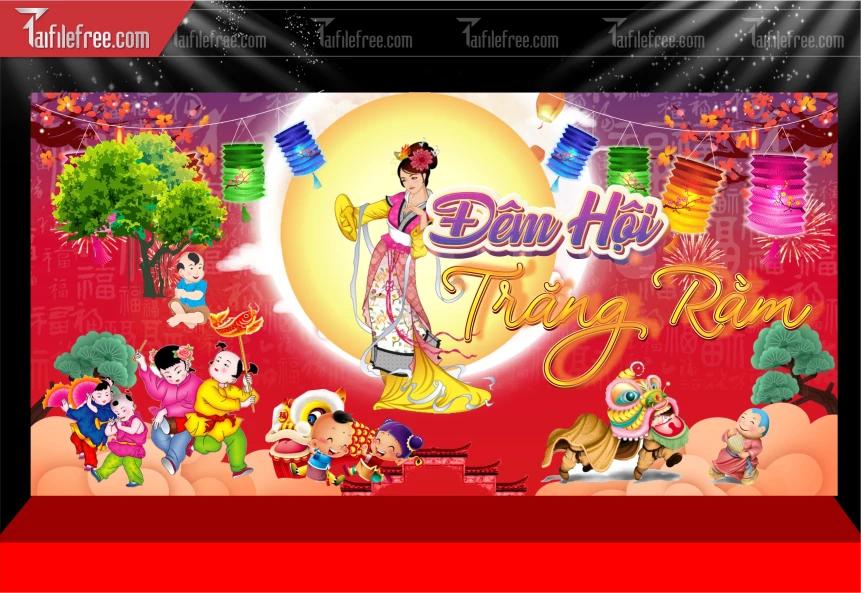 Mẫu Phông Nền Trung Thu Đẹp Mắt Sáng Tạo._TTV505
