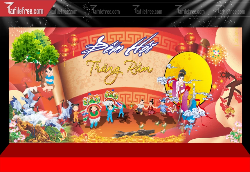 Mẫu Phông Nền Trung Thu Đẹp Mắt Sáng Tạo._TTV507