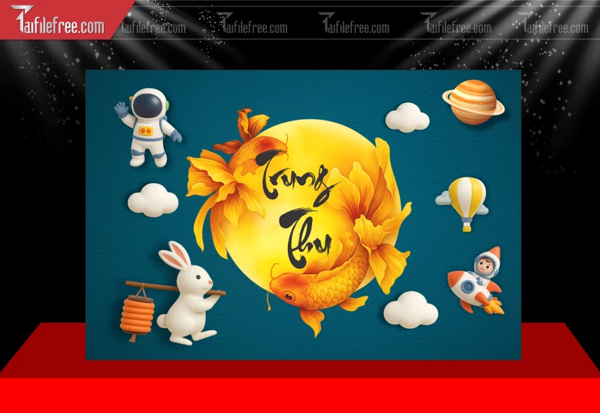 Mẫu Phông Nền Trung Thu Đẹp Mắt Sáng Tạo._TTV511
