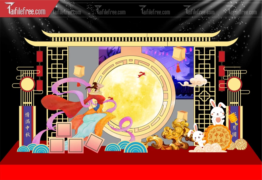 Mẫu Background Trung Thu Đẹp Mắt Sáng Tạo._TVV529