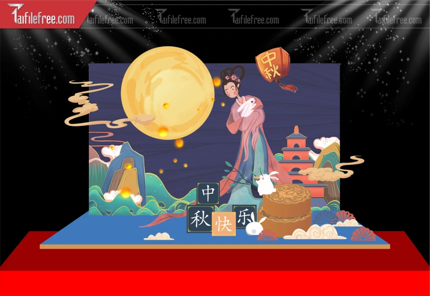 Mẫu Background Trung Thu Đẹp Mắt Sáng Tạo._TVV540