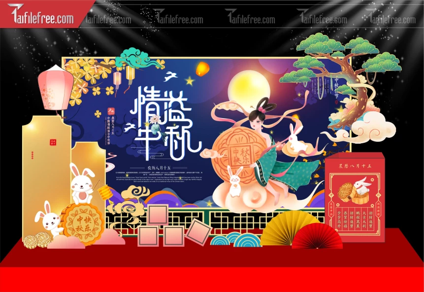 Mẫu Background Trung Thu Đẹp Mắt Sáng Tạo._TVV547