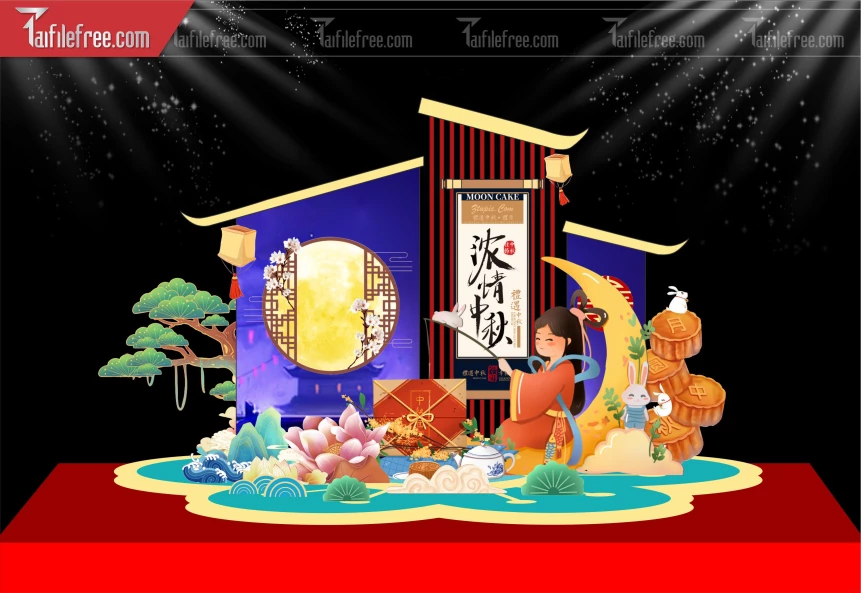 Mẫu Background Trung Thu Đẹp Mắt Sáng Tạo._TVV548