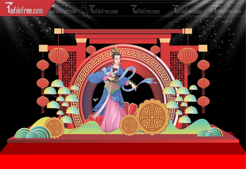 Mẫu Background Trung Thu Đẹp Mắt Sáng Tạo._TVV549