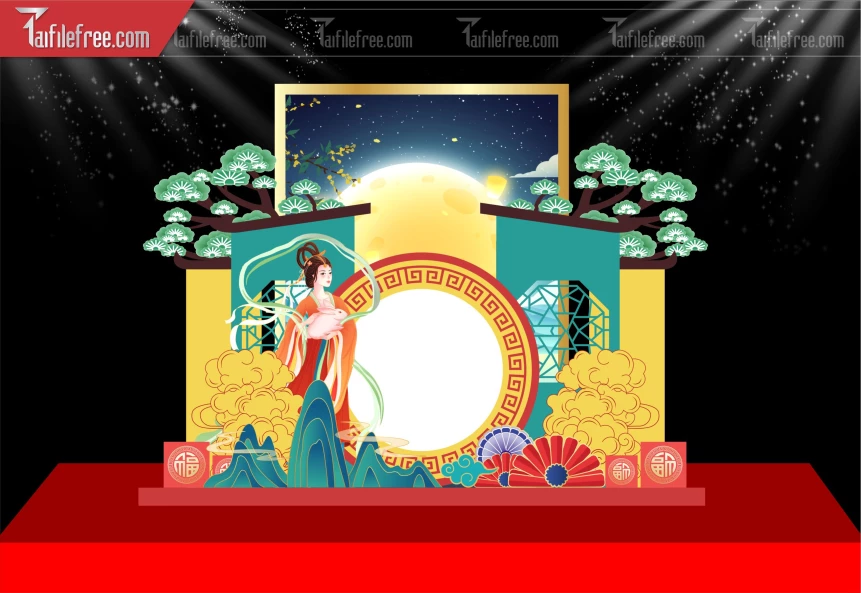 Mẫu Background Trung Thu Đẹp Mắt Sáng Tạo._TVV555