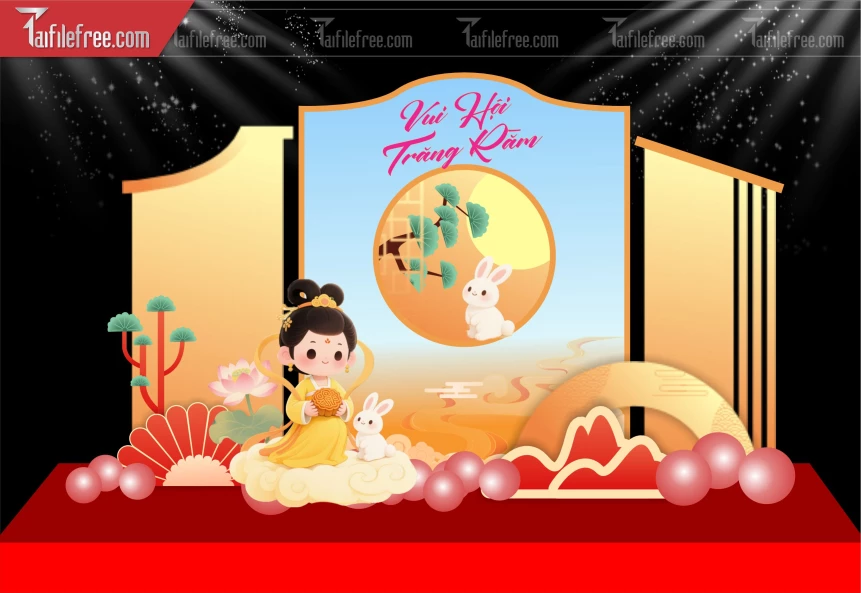 Mẫu Background Trung Thu Đẹp Mắt Sáng Tạo._TVV562