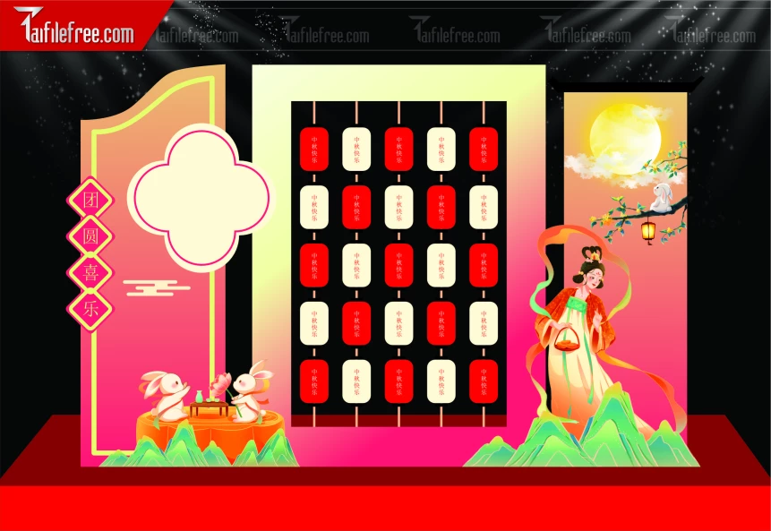 Mẫu Background Trung Thu Đẹp Mắt Sáng Tạo._TVV570