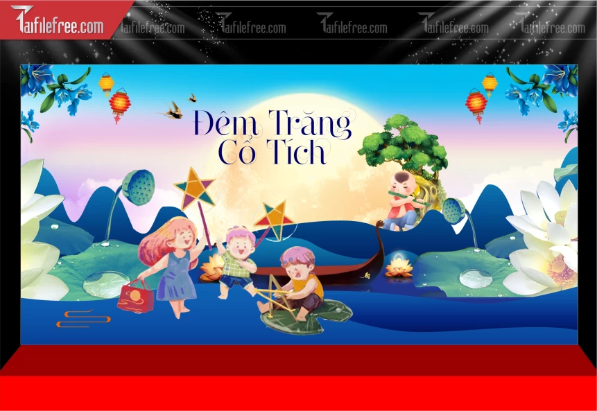Mẫu Phông Nền Trung Thu Đẹp Mắt Sáng Tạo._TVV582