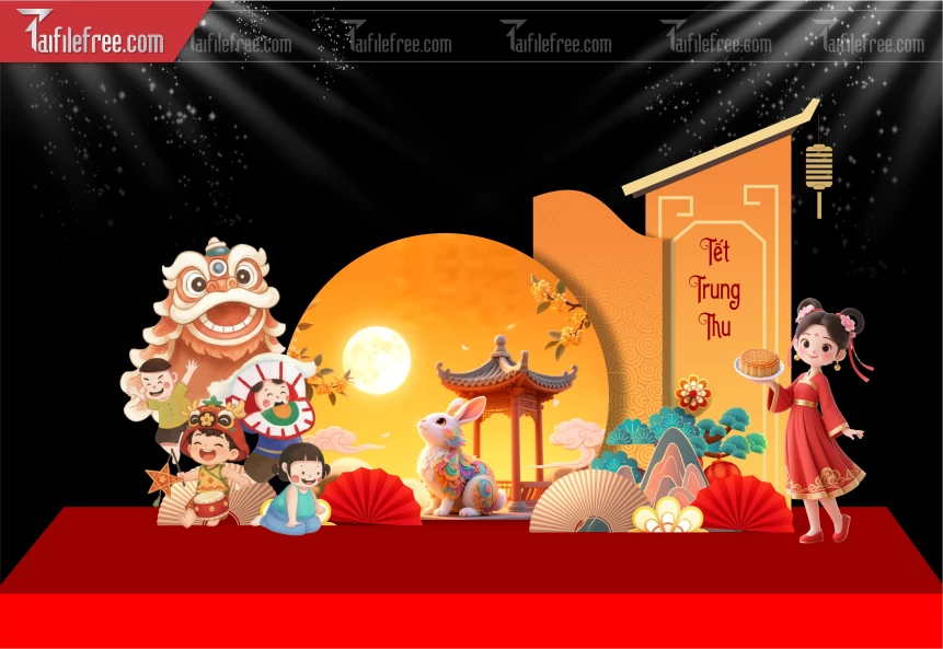 Mẫu Background Trung Thu Đẹp Mắt Sáng Tạo._TVV587