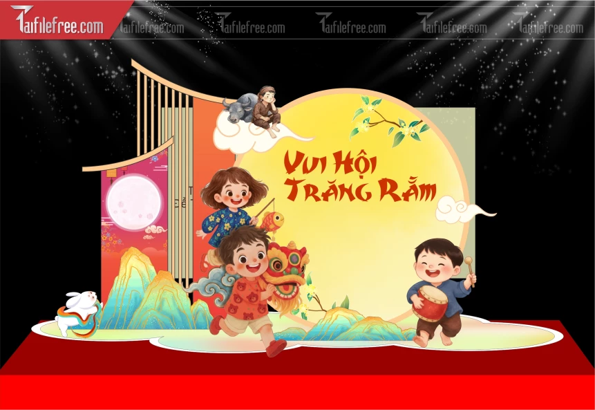 Mẫu Background Trung Thu Đẹp Mắt Sáng Tạo._TVV591