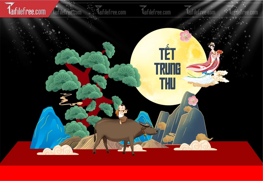 Mẫu Background Trung Thu Đẹp Mắt Sáng Tạo._TVV593