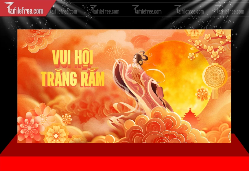 Mẫu Background Trung Thu Đẹp Mắt Sáng Tạo._TVV596