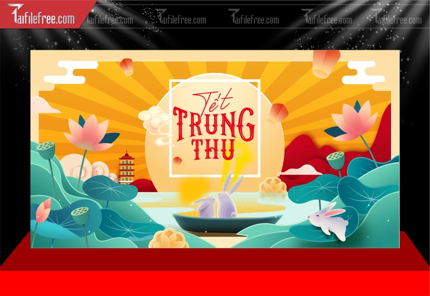 Mẫu Background Trung Thu Đẹp Mắt Sáng Tạo._TVV598