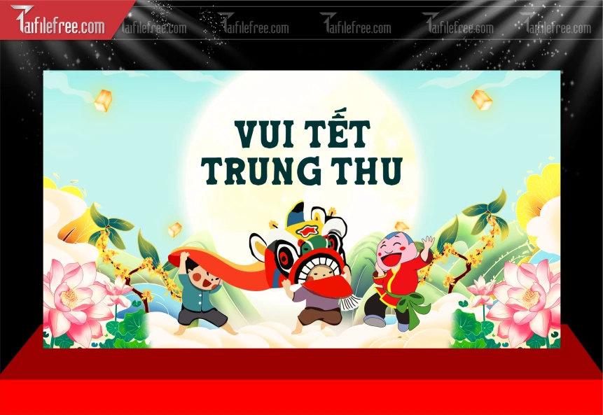 Mẫu Background Trung Thu Đẹp Mắt Sáng Tạo._TVV600