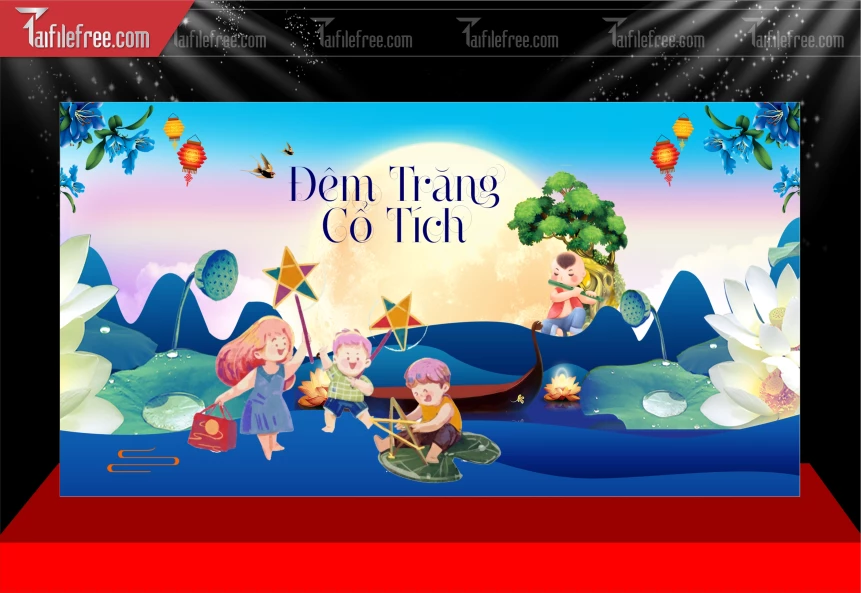 Mẫu Background Trung Thu Đẹp Mắt Sáng Tạo._TVV601