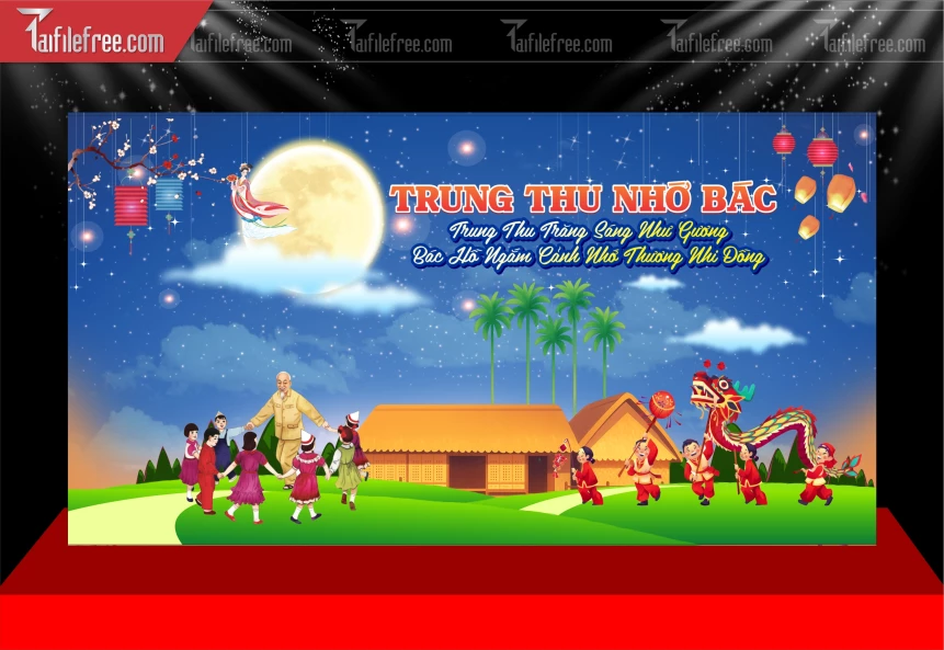 Mẫu Background Trung Thu Đẹp Mắt Sáng Tạo._TVV602