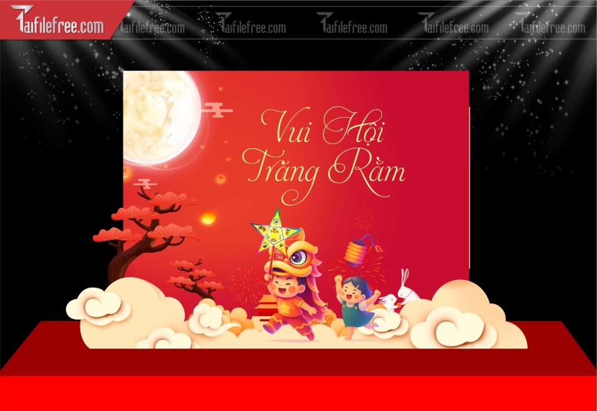 Mẫu Background Trung Thu Đẹp Mắt Sáng Tạo._TVV604