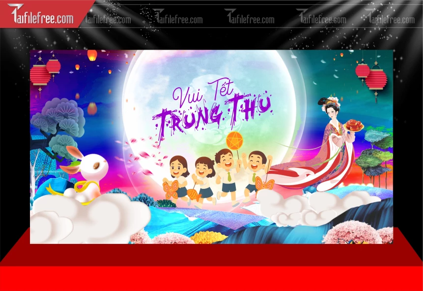 Mẫu Background Trung Thu Đẹp Mắt Sáng Tạo._TVV605