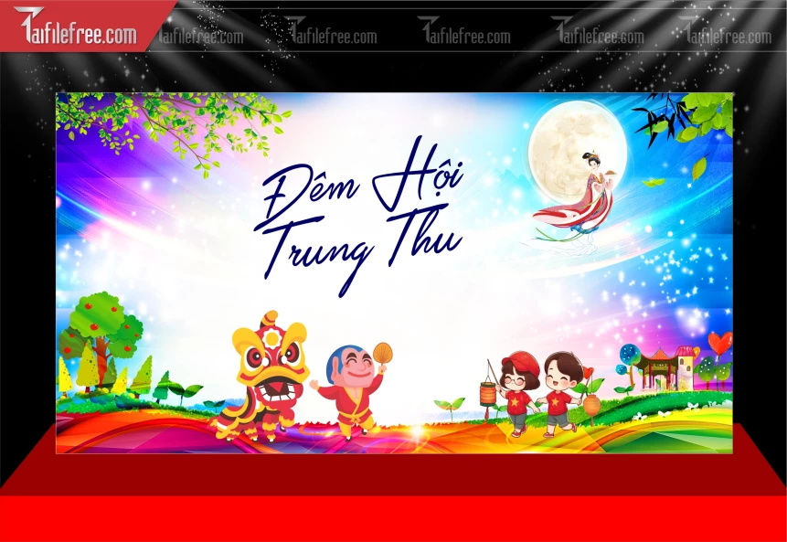 Mẫu Background Trung Thu Đẹp Mắt Sáng Tạo._TVV606