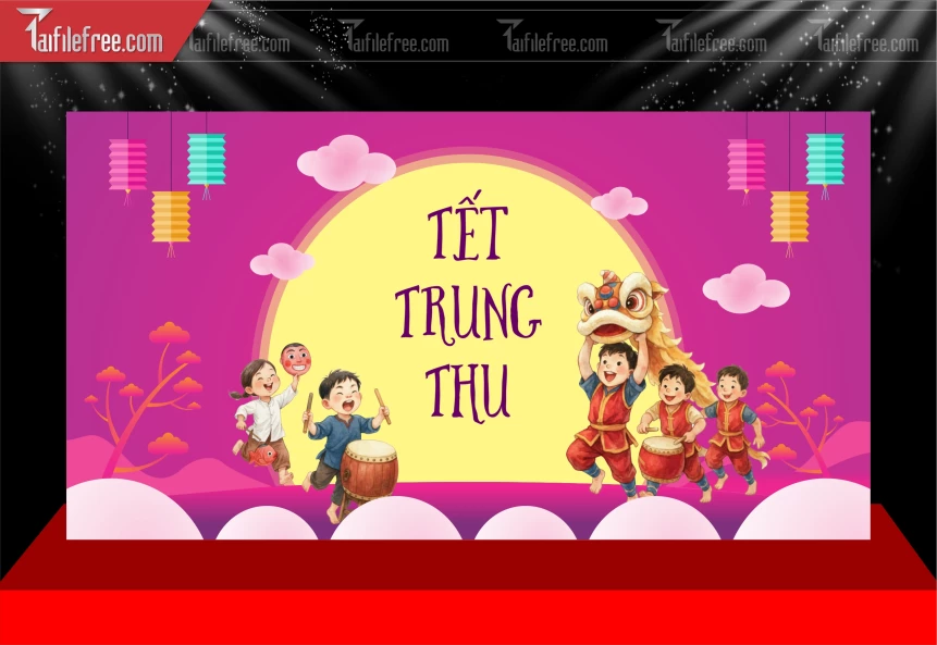 Mẫu Background Trung Thu Đẹp Mắt Sáng Tạo._TVV607