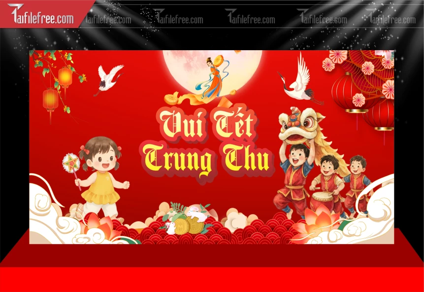 Mẫu Background Trung Thu Đẹp Mắt Sáng Tạo._TVV608