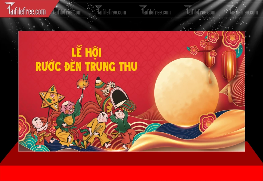 Mẫu Background Trung Thu Đẹp Mắt Sáng Tạo._TVV609