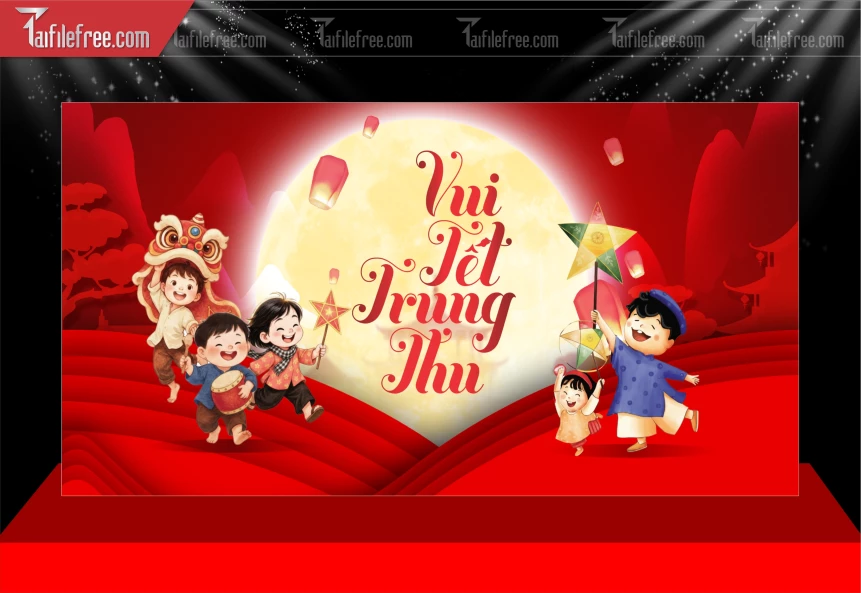 Mẫu Background Trung Thu Đẹp Mắt Sáng Tạo._TVV610