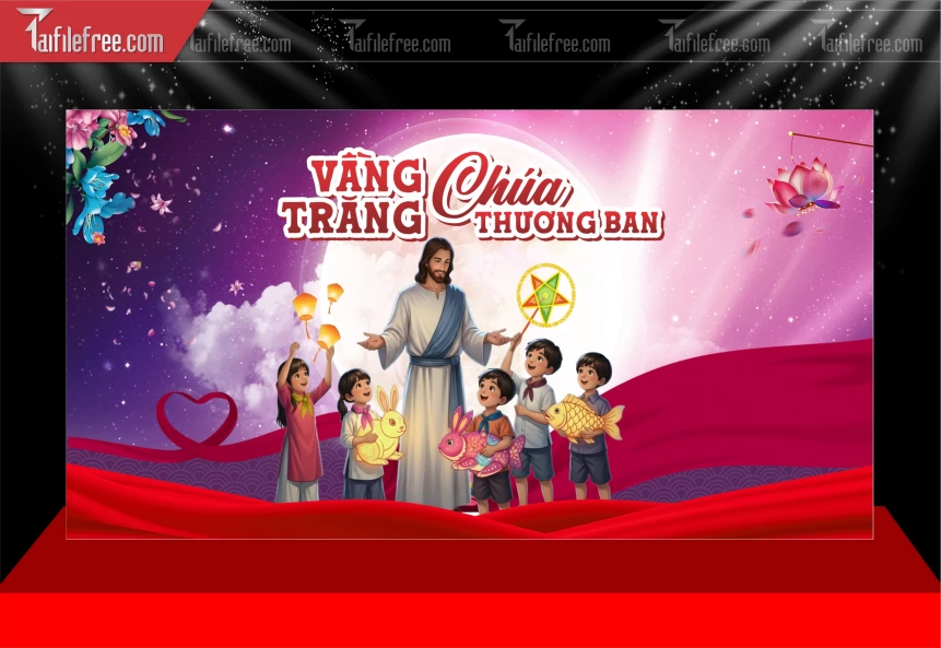 Mẫu Background Trung Thu Đẹp Mắt Sáng Tạo._TVV612