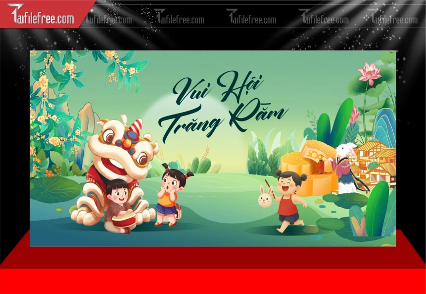 Mẫu Background Trung Thu Đẹp Mắt Sáng Tạo._TVV613