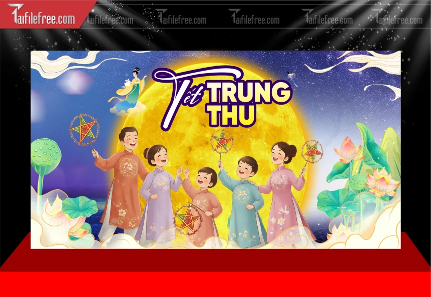 Mẫu Background Trung Thu Đẹp Mắt Sáng Tạo._TVV614