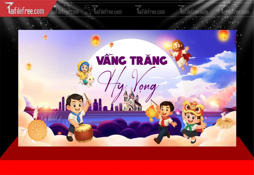 Mẫu Background Trung Thu Đẹp Mắt Sáng Tạo._TVV615