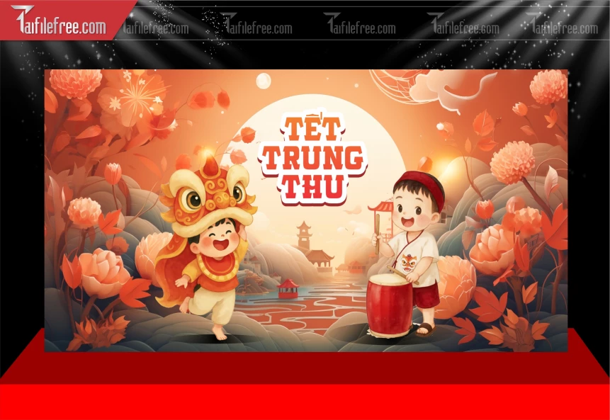 Mẫu Background Trung Thu Đẹp Mắt Sáng Tạo._TVV619