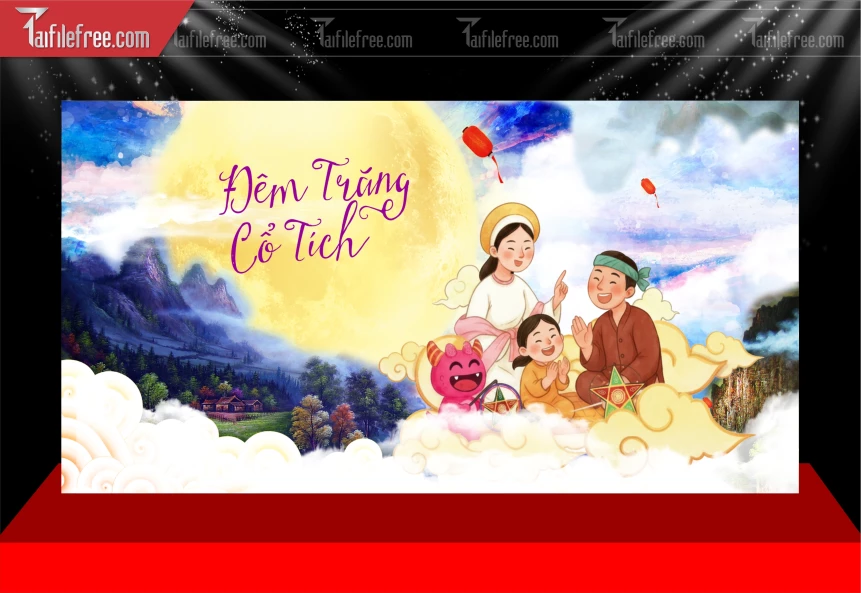 Mẫu Background Trung Thu Đẹp Mắt Sáng Tạo._TVV621