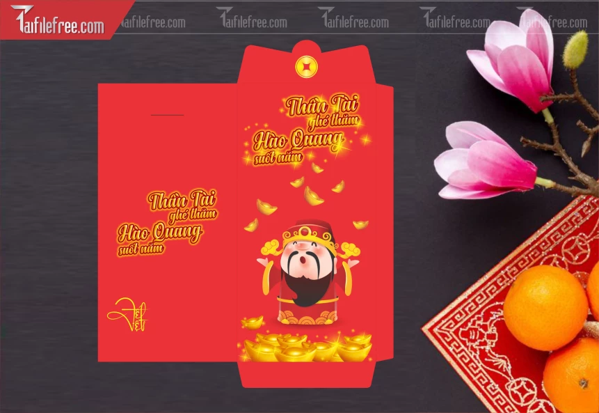 Mẫu Bao Lì Xì Mừng Năm Mới Tết._LXT106