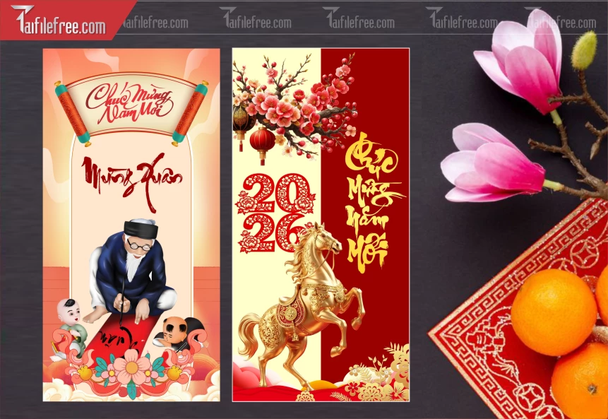 Mẫu Bao Lì Xì Mừng Năm Mới Tết,_LXT74