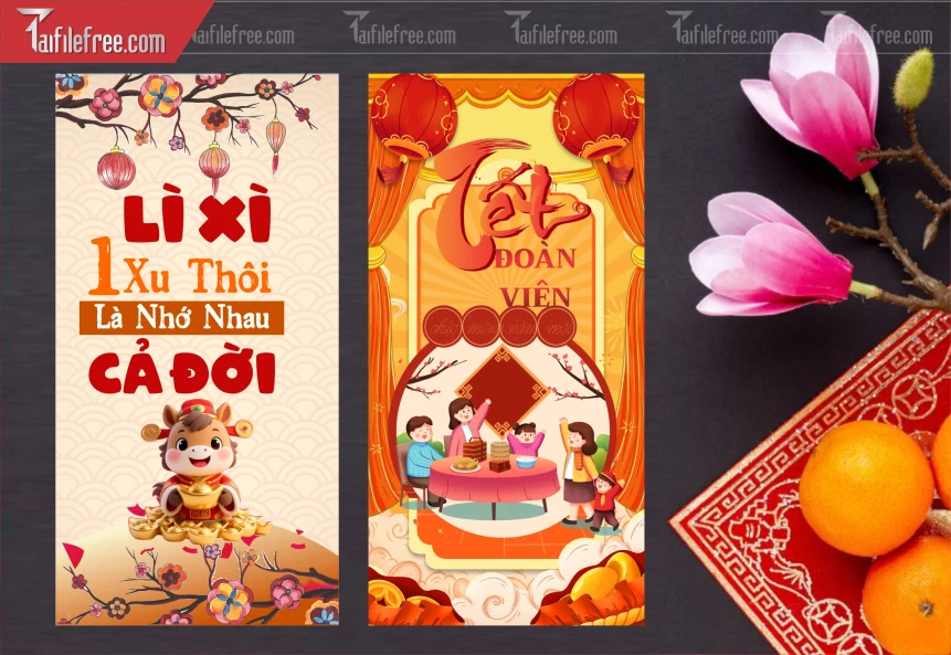 Mẫu Bao Lì Xì Mừng Năm Mới Tết._LXT79