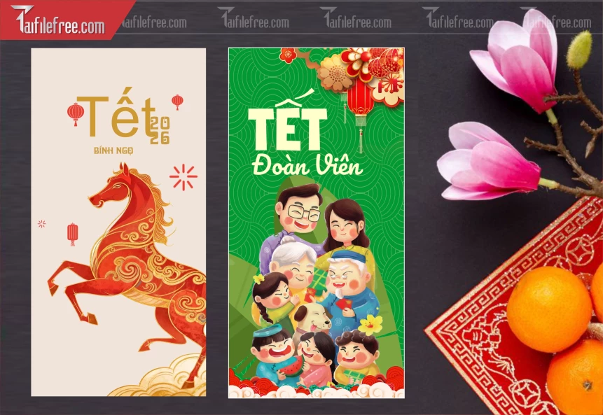 Mẫu Bao Lì Xì Mừng Năm Mới Tết_LXT81