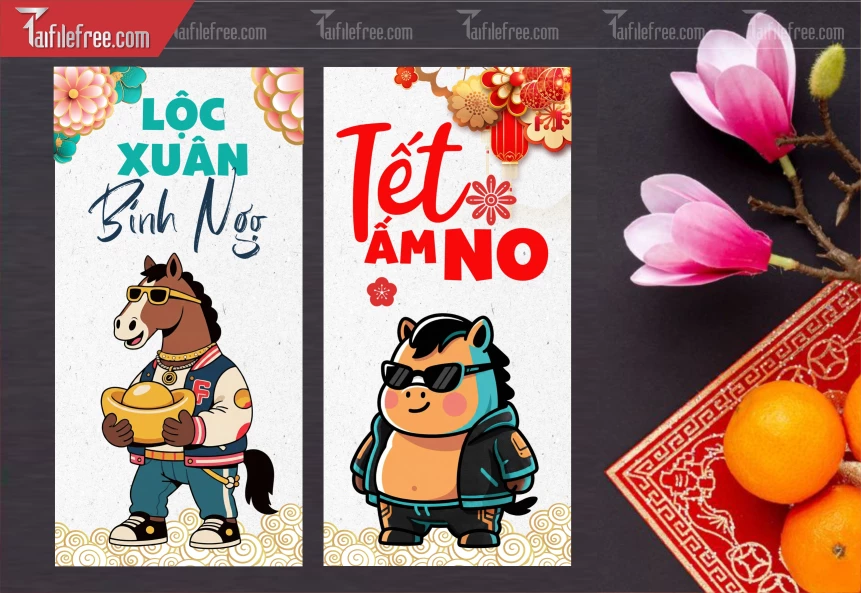 Mẫu Bao Lì Xì Mừng Năm Mới Tết_LXT82