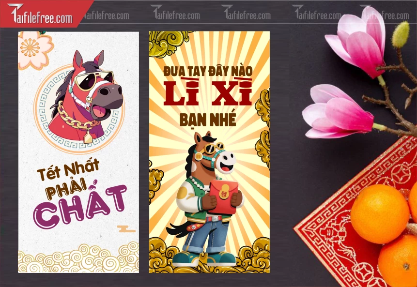 Mẫu Bao Lì Xì Mừng Năm Mới Tết_LXT87