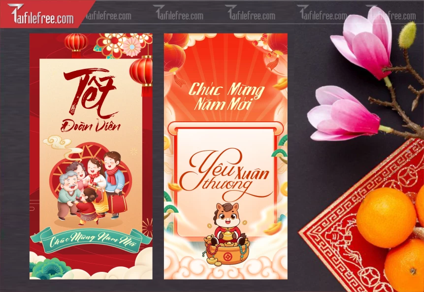 Mẫu Bao Lì Xì Mừng Năm Mới Tết_LXT91