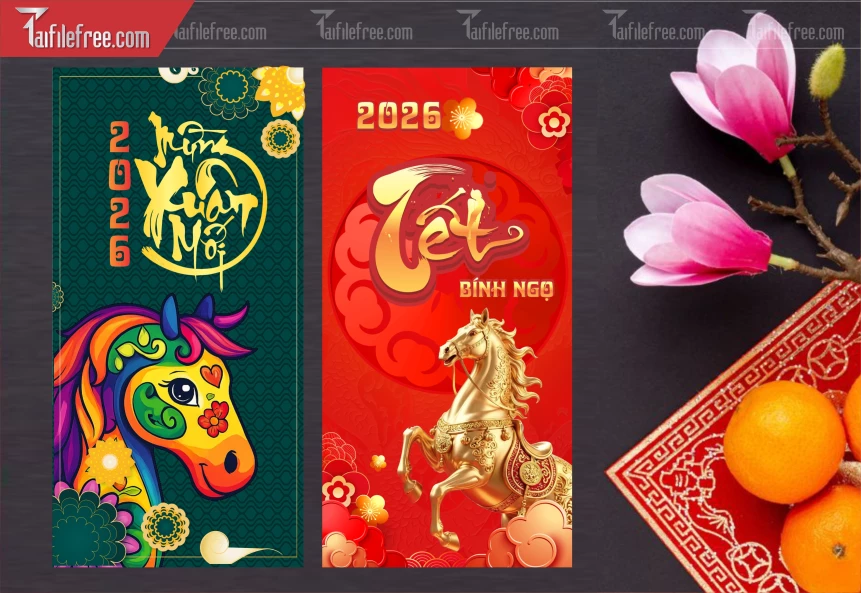 Mẫu Bao Lì Xì Mừng Năm Mới Tết_LXT95